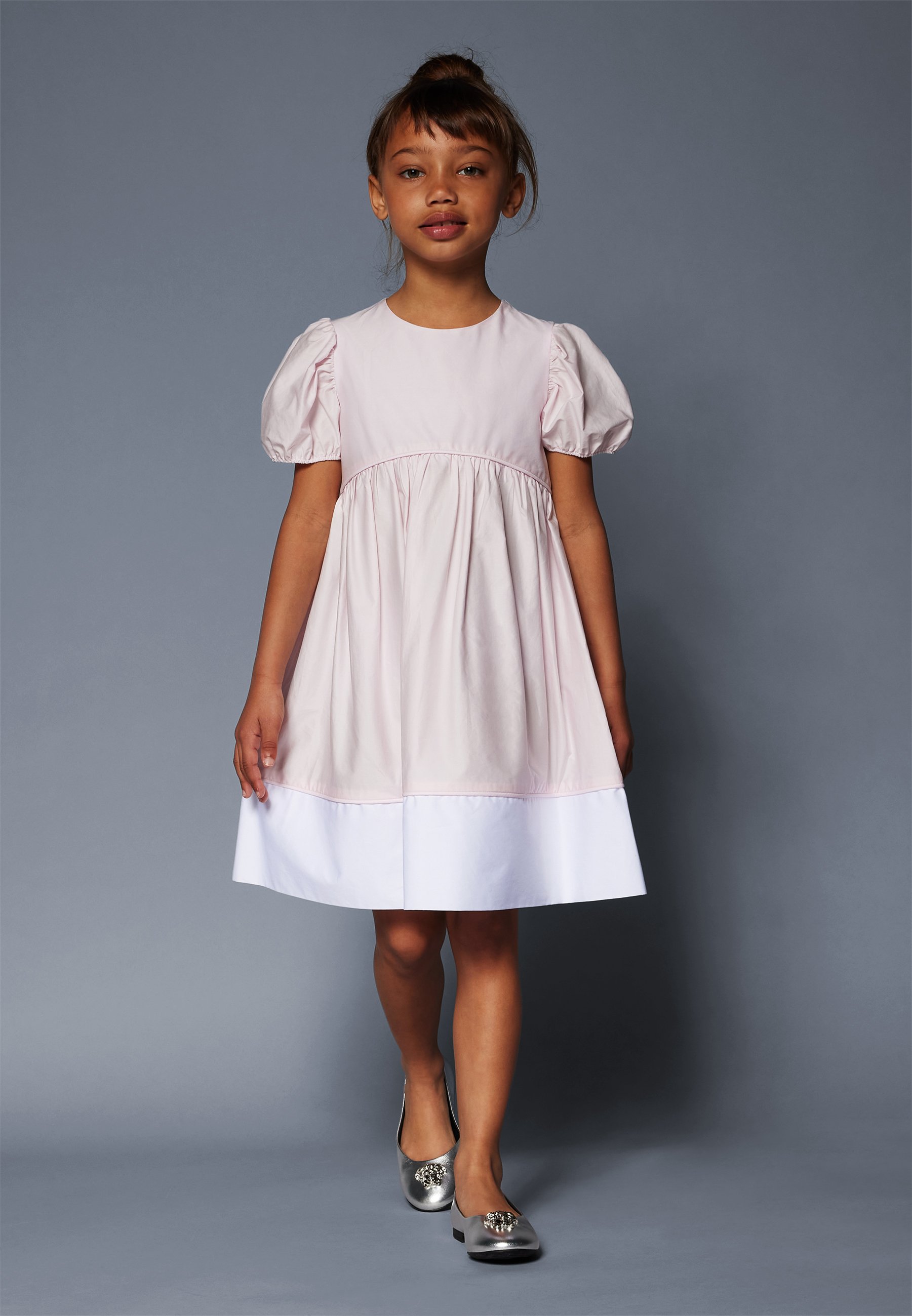 【関税&送料込】Il Gufo Blush Pink Striped Outfit Il Gufo DRESS - Cocktail dress / Party dress - pink/white