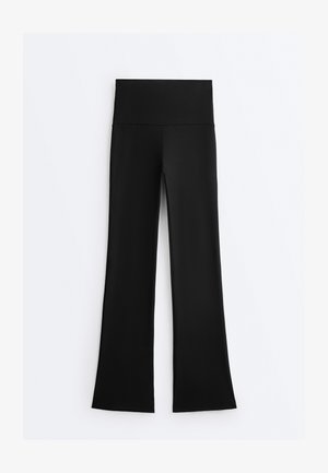 OYSHO HIGH-RISE COMFORT FLARE - Spodnie materiałowe
