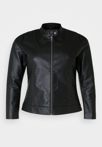 CARROBBER JACKET - Faux leather jacket - black