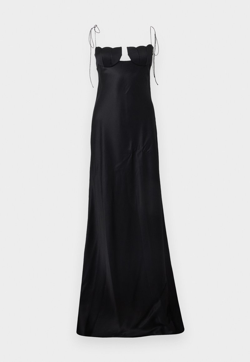 anna october tulip dress black MAXI - Vestito lungo sky-blue Black and Gold Gown: Color:Black Glitter Flowy mini dress in