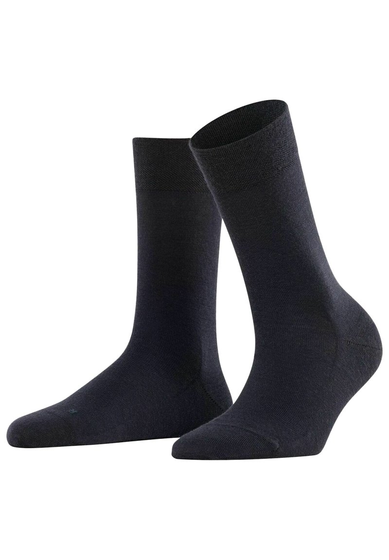 Dark gray ankle socks with a smooth texture, ribbed cuffs, and reinforced heels. Simple design without patterns or visible logos.