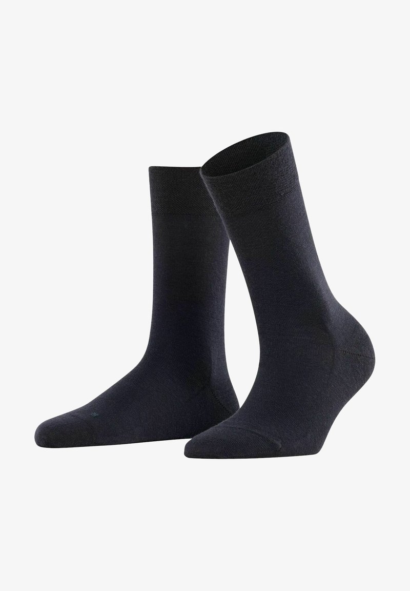 Dark gray ankle socks with a smooth texture, ribbed cuffs, and reinforced heels. Simple design without patterns or visible logos.