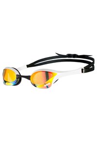 ULTRA SWIPE MIRROR WETTKAMPF - Gafas de natación - yellow copper white