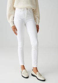 OPUS MID RISE ANKLE - Jeans Skinny Fit - white