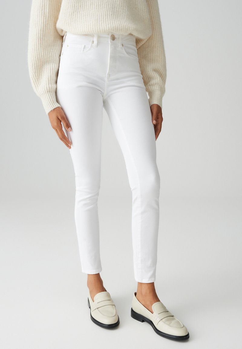 OPUS MID RISE ANKLE - Jeans Skinny Fit - white