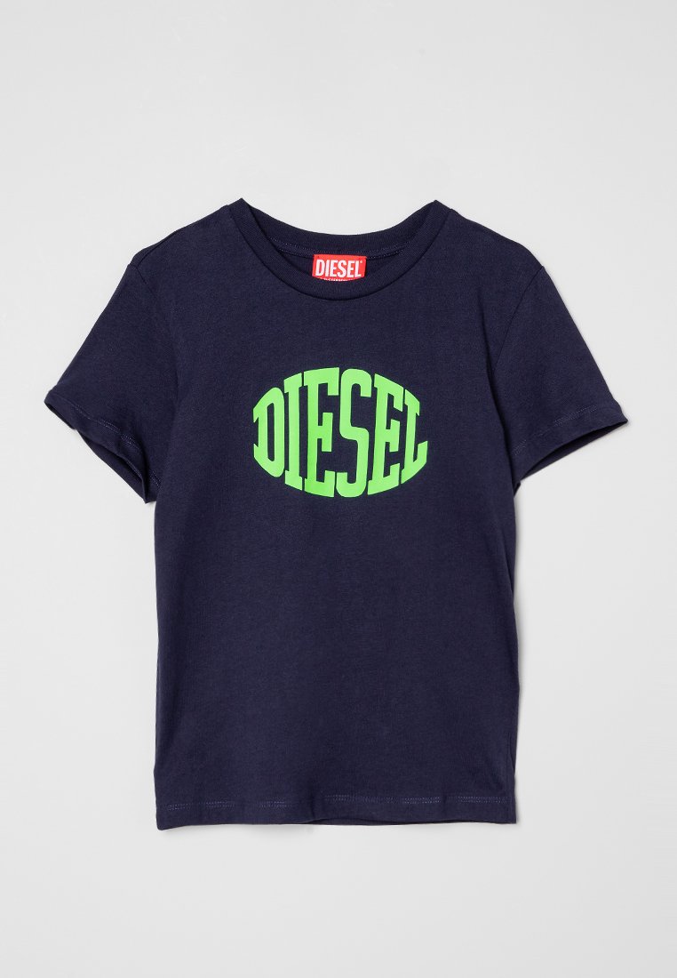 Diesel T-shirt print donkerblauw Diesel T-shirt print donkerblauw