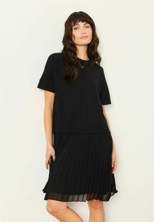 FatFace, 2IN1 MIDI DRESS - Svetríkové šaty - black