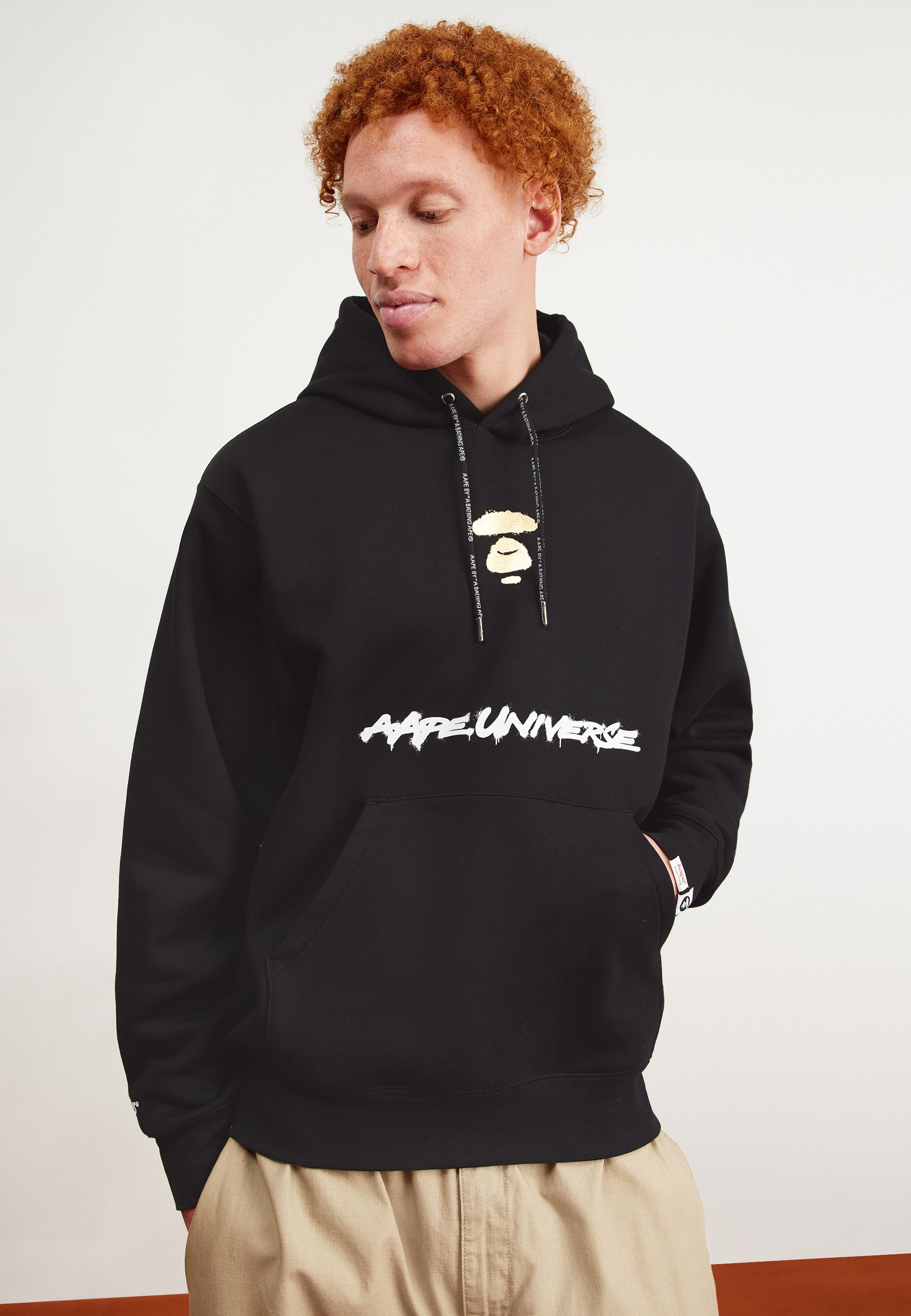 AAPE By A Bathing Ape HOODIE - Sweatshirt - black - Zalando