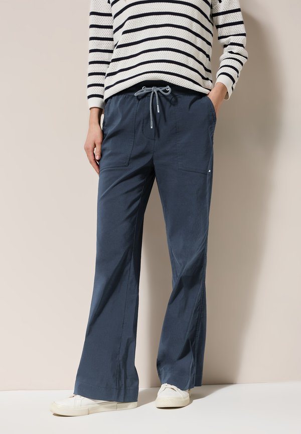 MIT MELANGE-EFFEKT - Stoffhose - blau