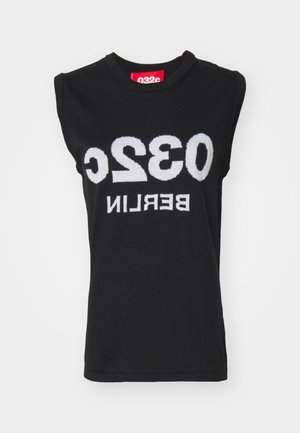 HOLLYWOOD TO BERLIN SELFIE TANK - Jumper - black