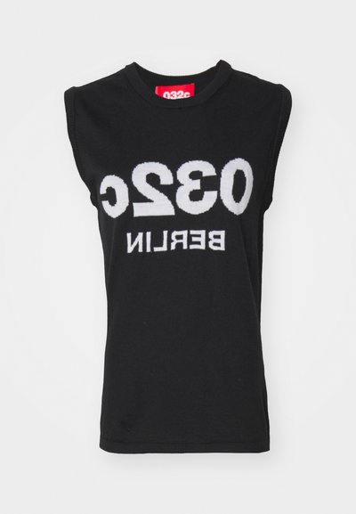 032c HOLLYWOOD TO BERLIN SELFIE TANK - Strickpullover - black