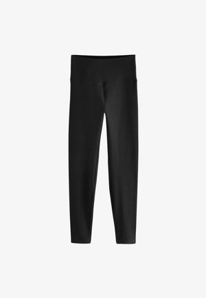 Mustakaltse sateenpesu kõrge vöökoht ja lai vöö, disainitud mugavaks ja tihedaks istumiseks.