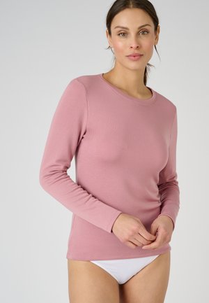 Damart FINE THERMOLACTYL SENSITIVE COL ROND - T-shirt à manches longues - vieux rose