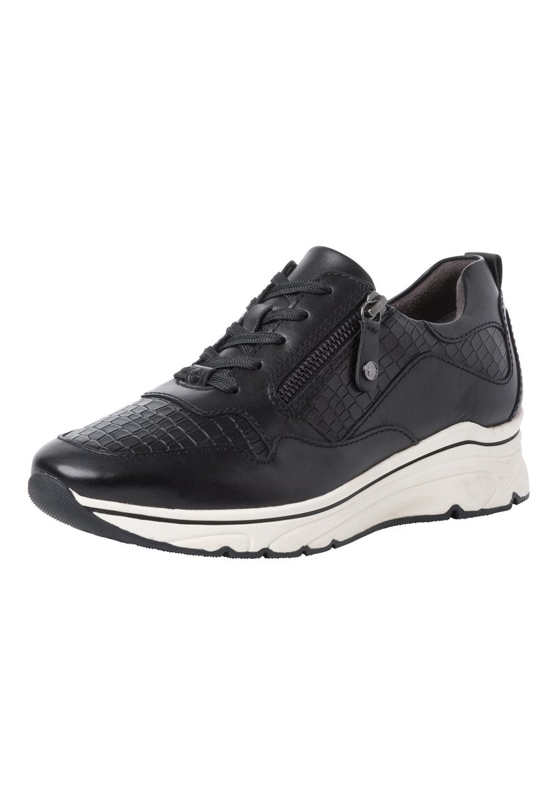 Damen Sneaker low | Tamaris PURE RELAX Sneaker low black croco/black denim - EU29480 Damen Sneaker low | Tamaris PURE RELAX Sneaker low black croco/black denim - EU29480