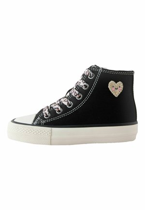 WIDE FIT - Sneaker high - black animal