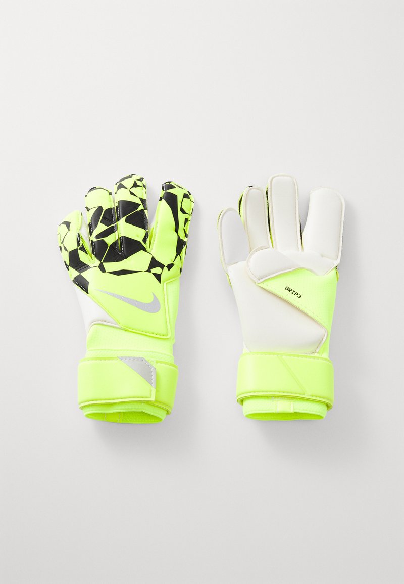 Nike Performance GOALKEEPER GRIP3 - Brankárske rukavice - volt/black/metallic silver