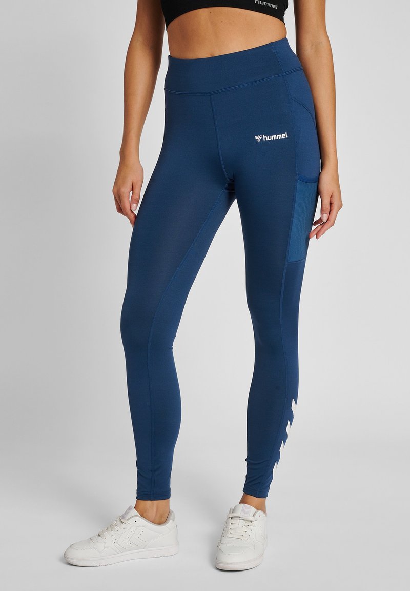 Hummel CHIPO MID WAIST - Tights - insignia blue