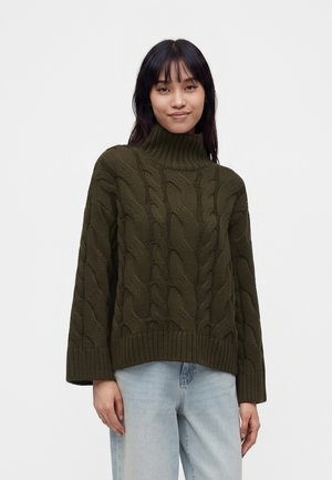 Gina Tricot, TURTLENECK SWEATER - Пуловер - fir green