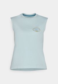 CLEAN CLIMB ROOTS BOXY ORGANIC TANK - Tops - thermal blue