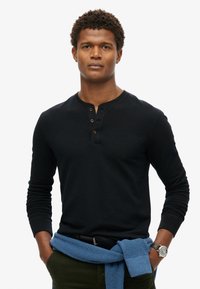 Superdry & Co THE MERCHANT STORE GRANDAD  - Langarmshirt - black