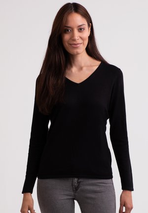 Strickpullover - schwarz