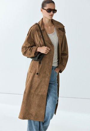 Massimo Dutti, Flowing 100% linen shirt - Trenchcoat - beige