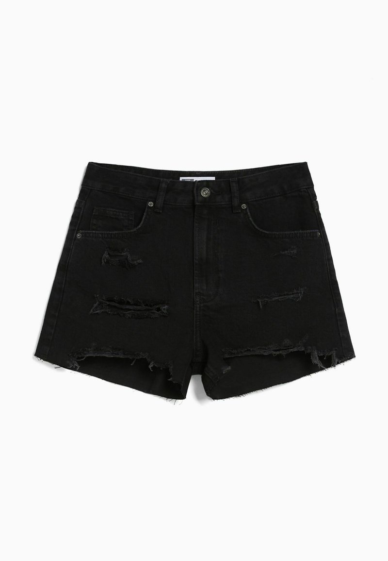 Bermuda Femme Bershka Taille 38 Marron - Occasion Très Bon état, 97% Coton
