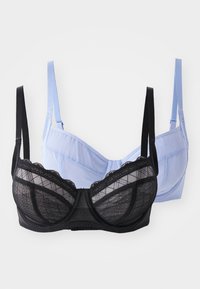 IMANI WIRED 2 PACK - Bygel-bh - black/blue