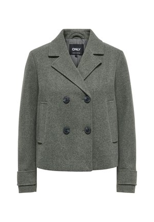 ONLY, ONLFREJA SHORT DB JACKET OTW NOOS - Blazer - castor gray detail melange