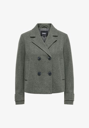 ONLY, ONLFREJA SHORT DB JACKET OTW NOOS - Blazer - castor gray detail melange