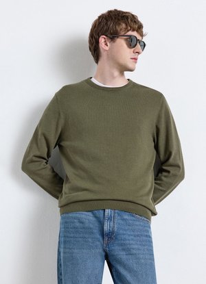 Calliope, MAGLIA TINTA UNITA - Strickpullover - verde militare