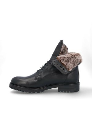 Botines con cordones - black