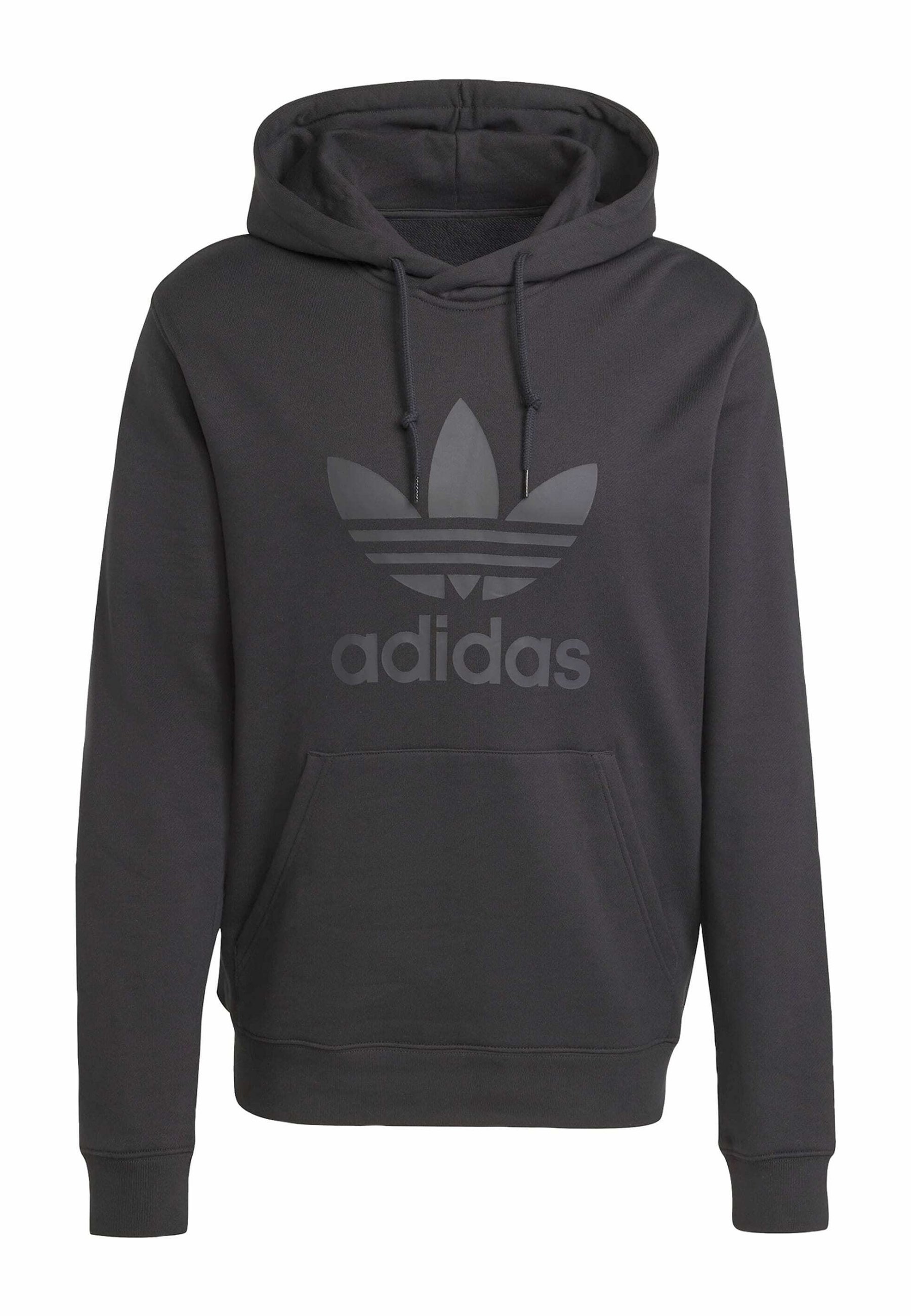 adidas Originals TREFOIL - Hoodie - black black/black - Zalando.co.uk