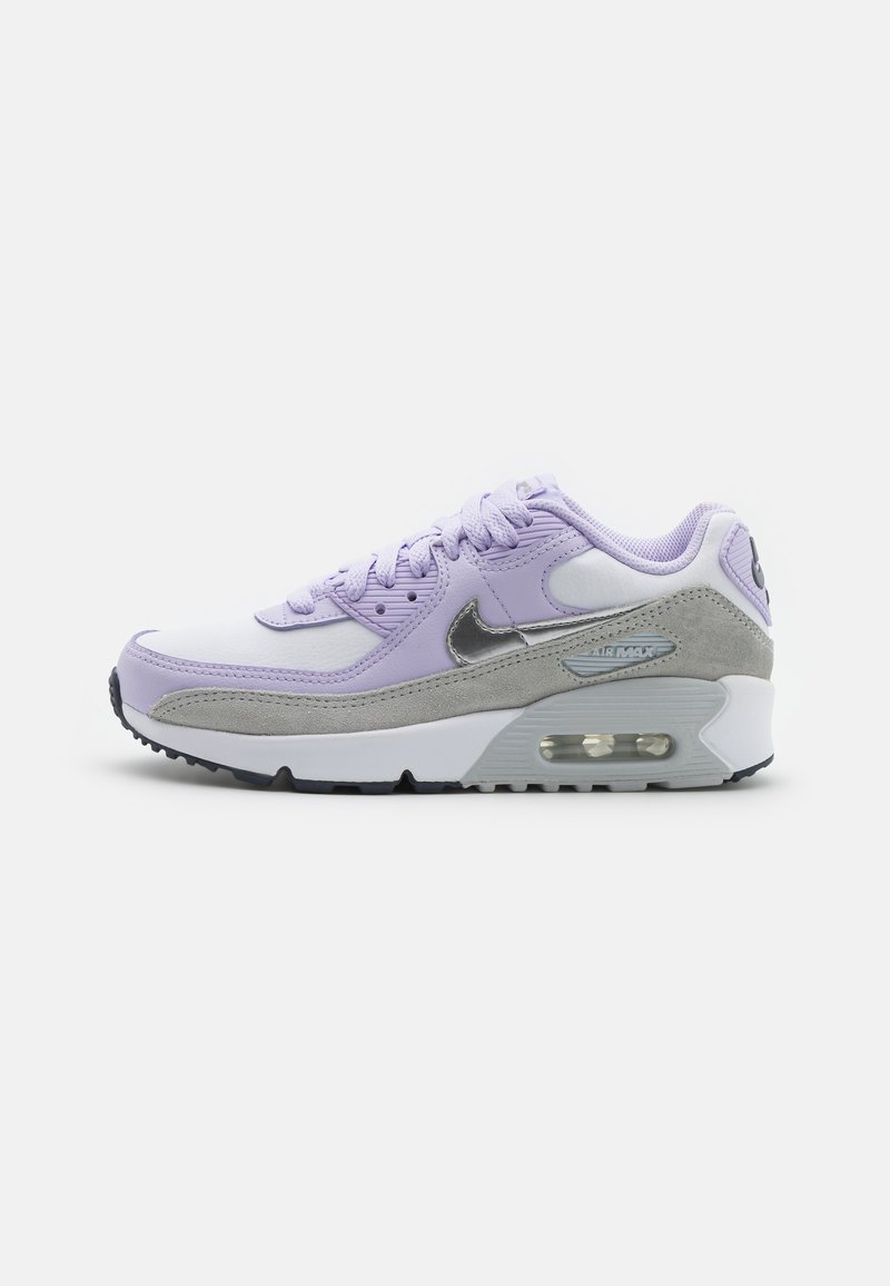 Nike Sportswear AIR MAX 90 UNISEX - Sapatilhas - white/metallic silver/violet frost/pure platinum