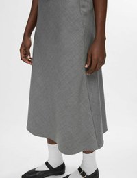 Selected Femme MIDIROCK ELEGANTER - Áčková sukně - grey melange