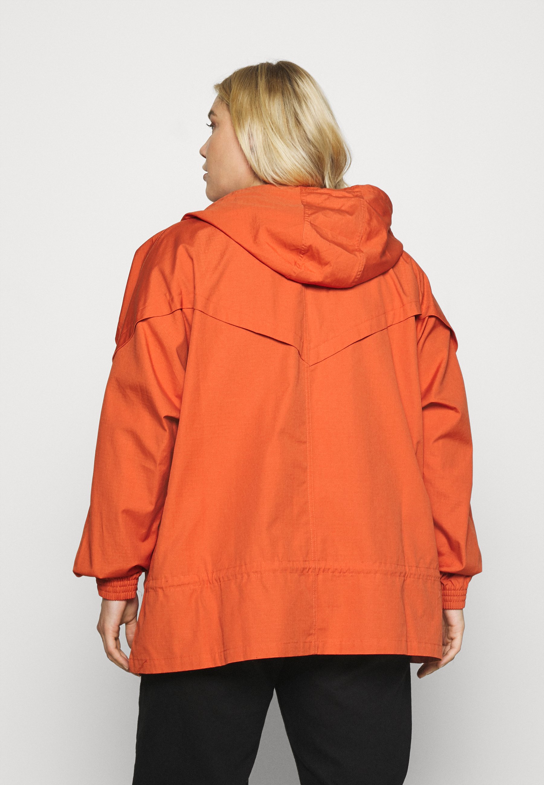nike orange rain jacket