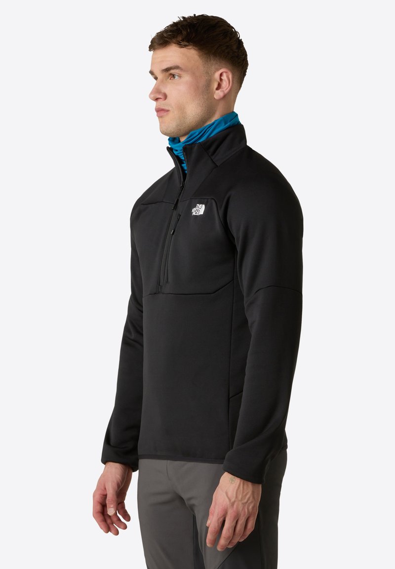 The North Face M METEORA 1/4 ZIP FLEECE - Fleecová mikina - tnf black
