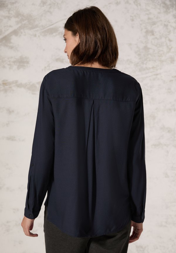 IN UNIFARBE - Bluse - blau