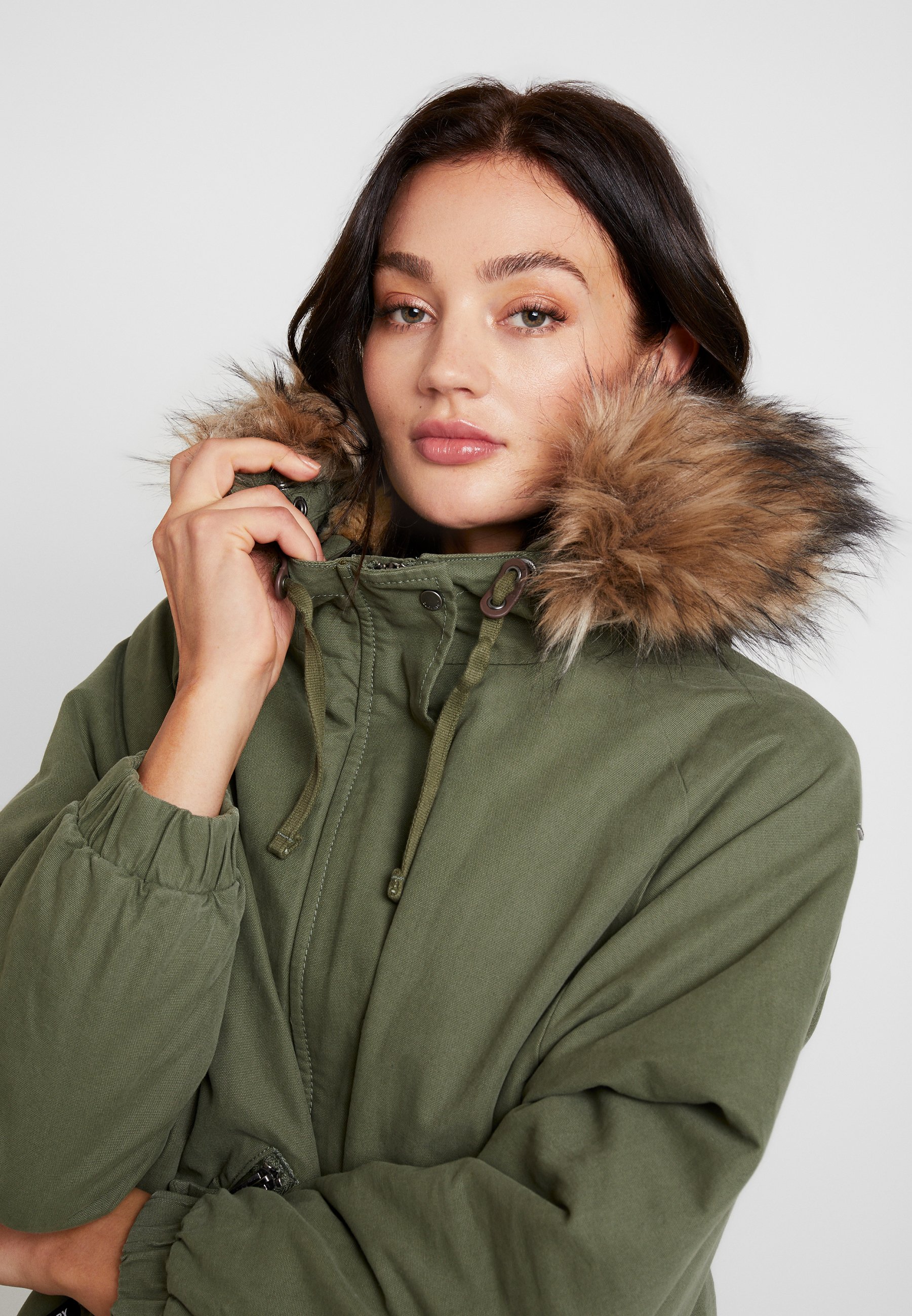 superdry lucy parka with leopard lining