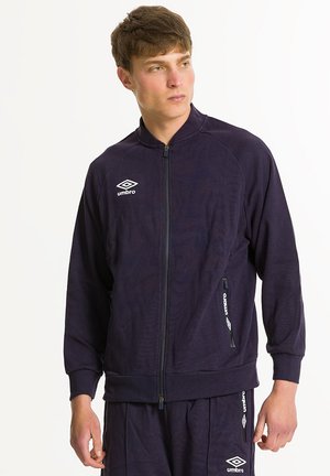 Mikina na zip - blu navy