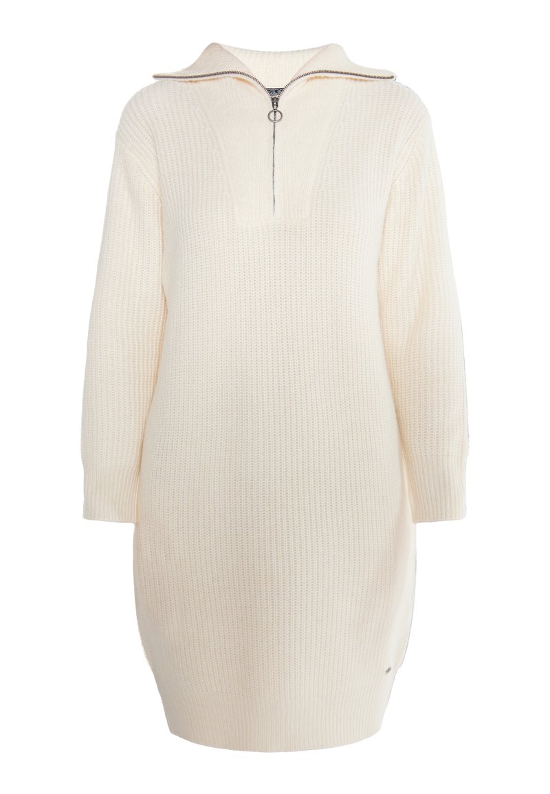 dreimaster Gebreide jurk wit dreimaster Gebreide jurk wit