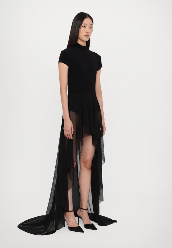 HI LOW MOCK NECK CAP SLEEVE GOWN - Cocktail dress / Party dress3