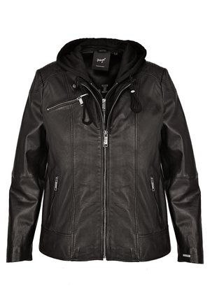 Maze Veste en cuir - black
