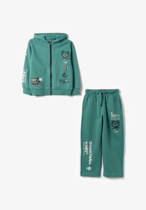 OVS, JOGGING SET HOODED SWEATSHIRT FOR BOYS. - Tracksuit - teal green