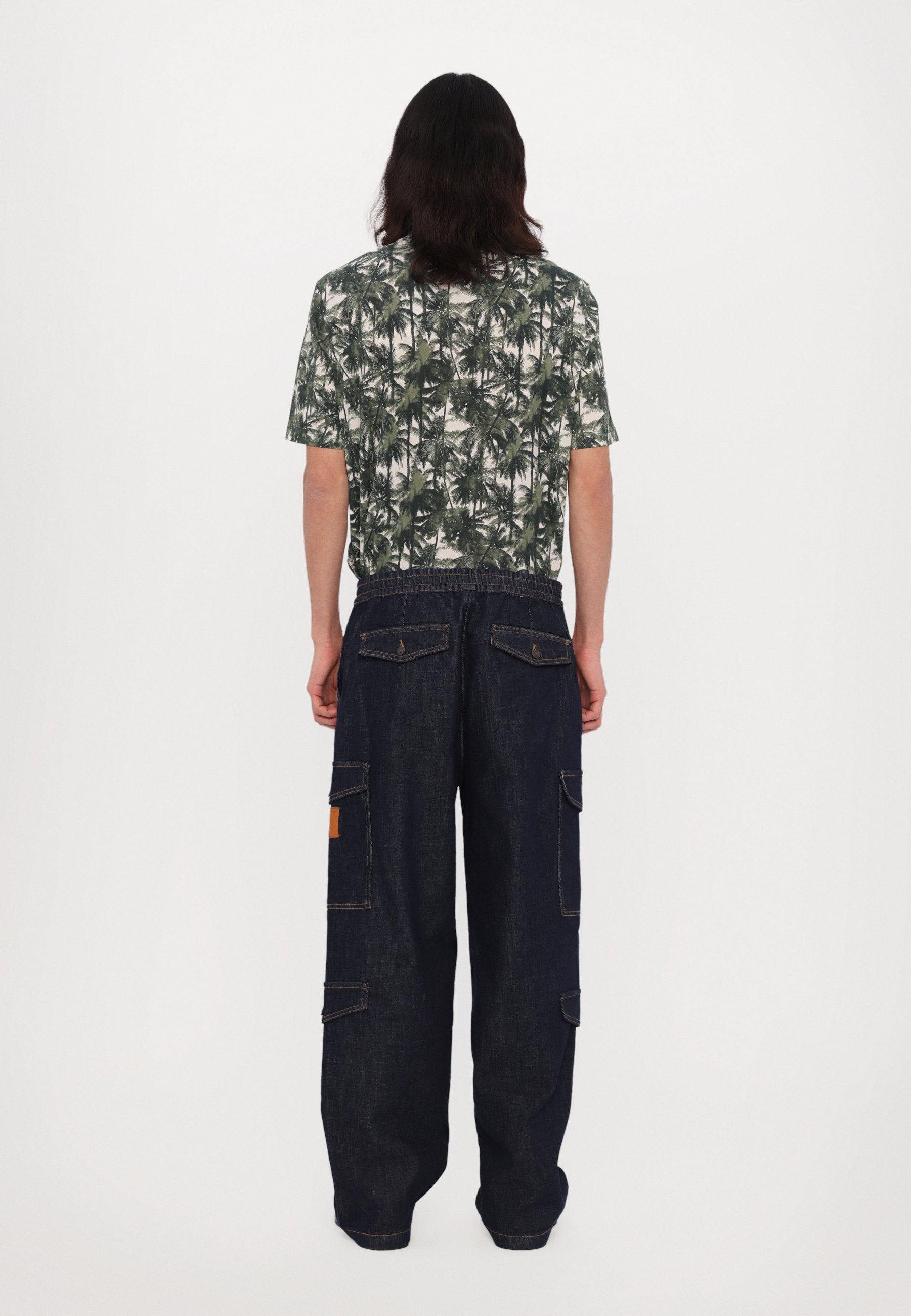 Armani Exchange TROUSER - Jeans baggy - blue denim/blu - Zalando