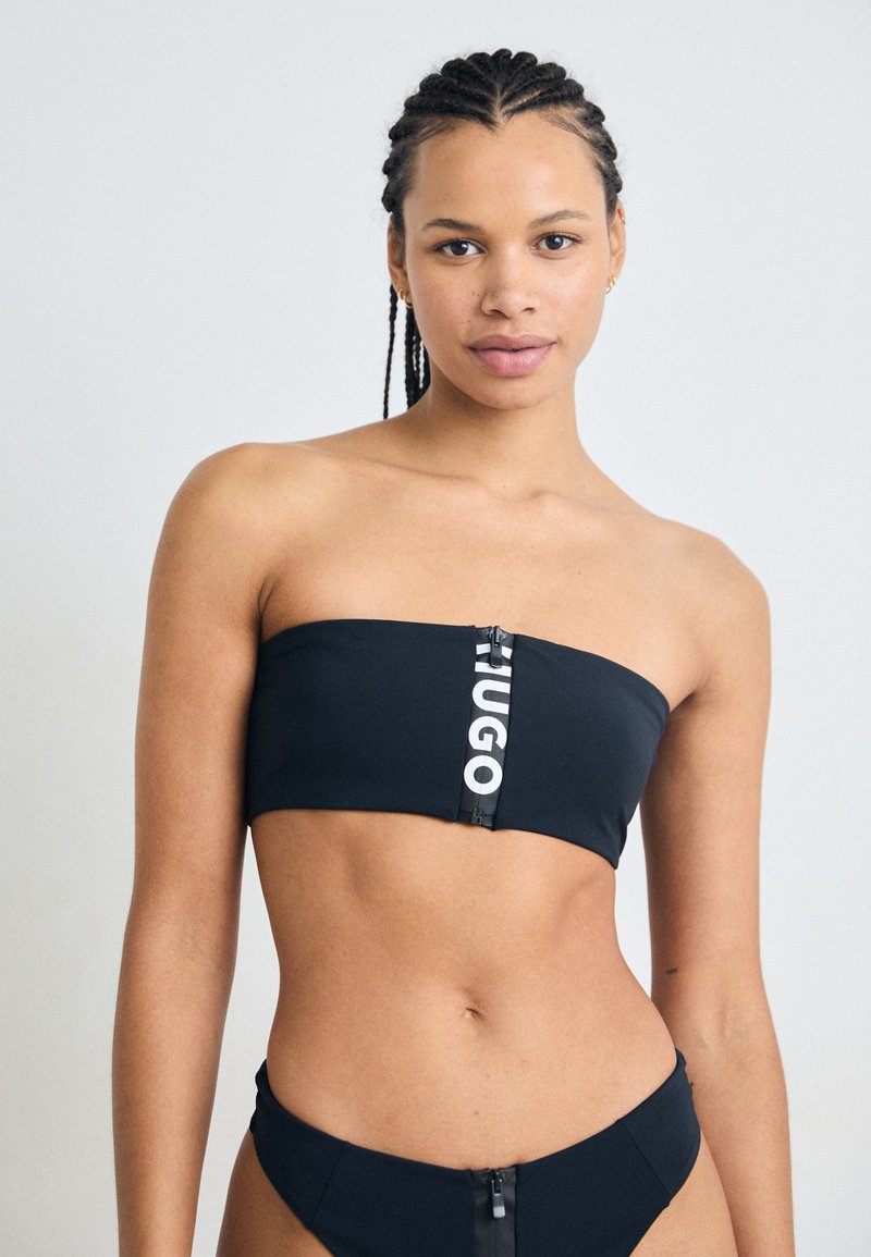 HUGO WAVE BANDEAU - Bikinio viršutinė dalis - black