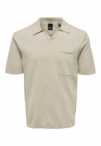 Only & Sons EINFARBIG - Poloshirt - pumice stone