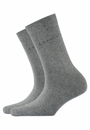 Esprit BASIC EASY 2-PACK - Socken - light greymel