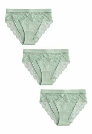 Next, REGULAR FIT - HIGH LEG KNICKERS 3 PACK . - Slip - green
