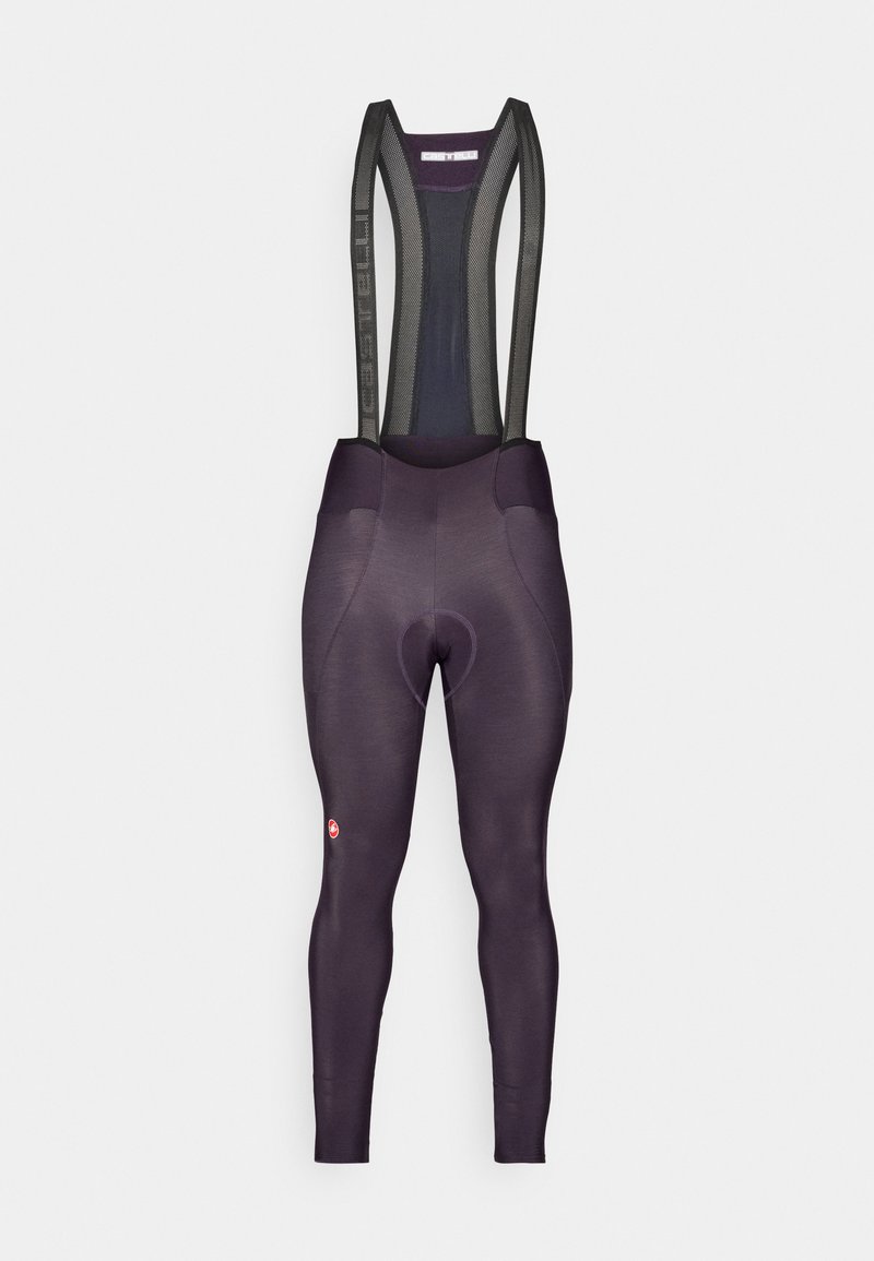 Castelli Lange fietsbroek met bandjes paars